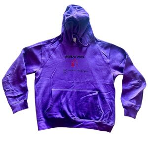 Purple Graphic Hoodie